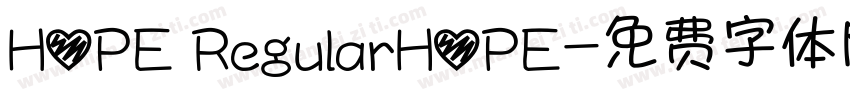 HOPE RegularHOPE字体转换